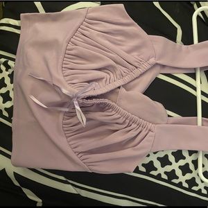 Purple crop top